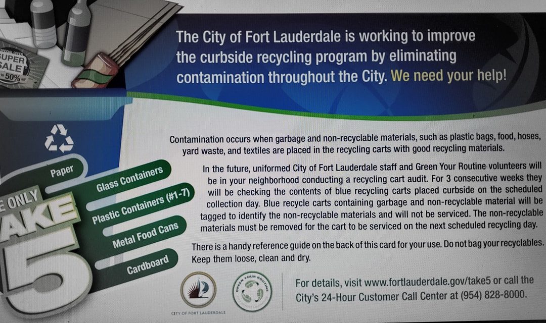Tomorrow, February 4th, the city is going to audit MRT curbside recycling.  It…